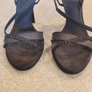 Strappy dress black dress heels - The Touch of Mima